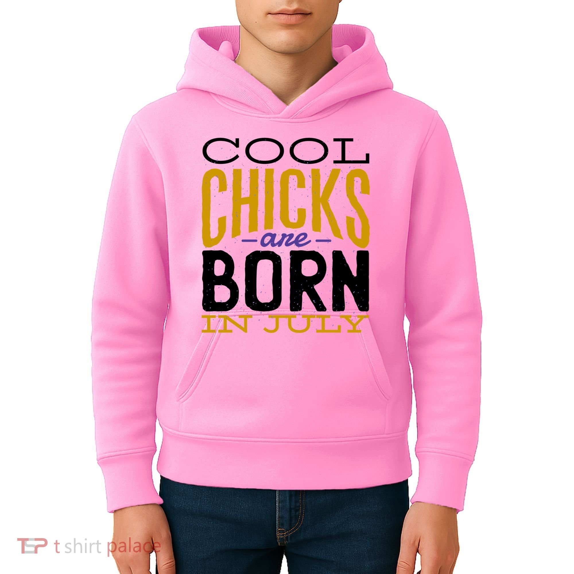 Cool Chicks Are Born In July Kids Hoodie