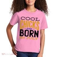 Cool Chicks Are Born In July Kids T-Shirt thumb 2