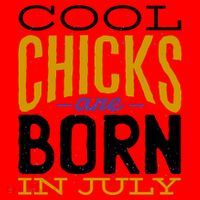 Cool Chicks Are Born In July Santa Hat thumb 1