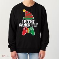 Cool Christmas I'm The Gamer Elf Women's Sweatshirt thumb 0