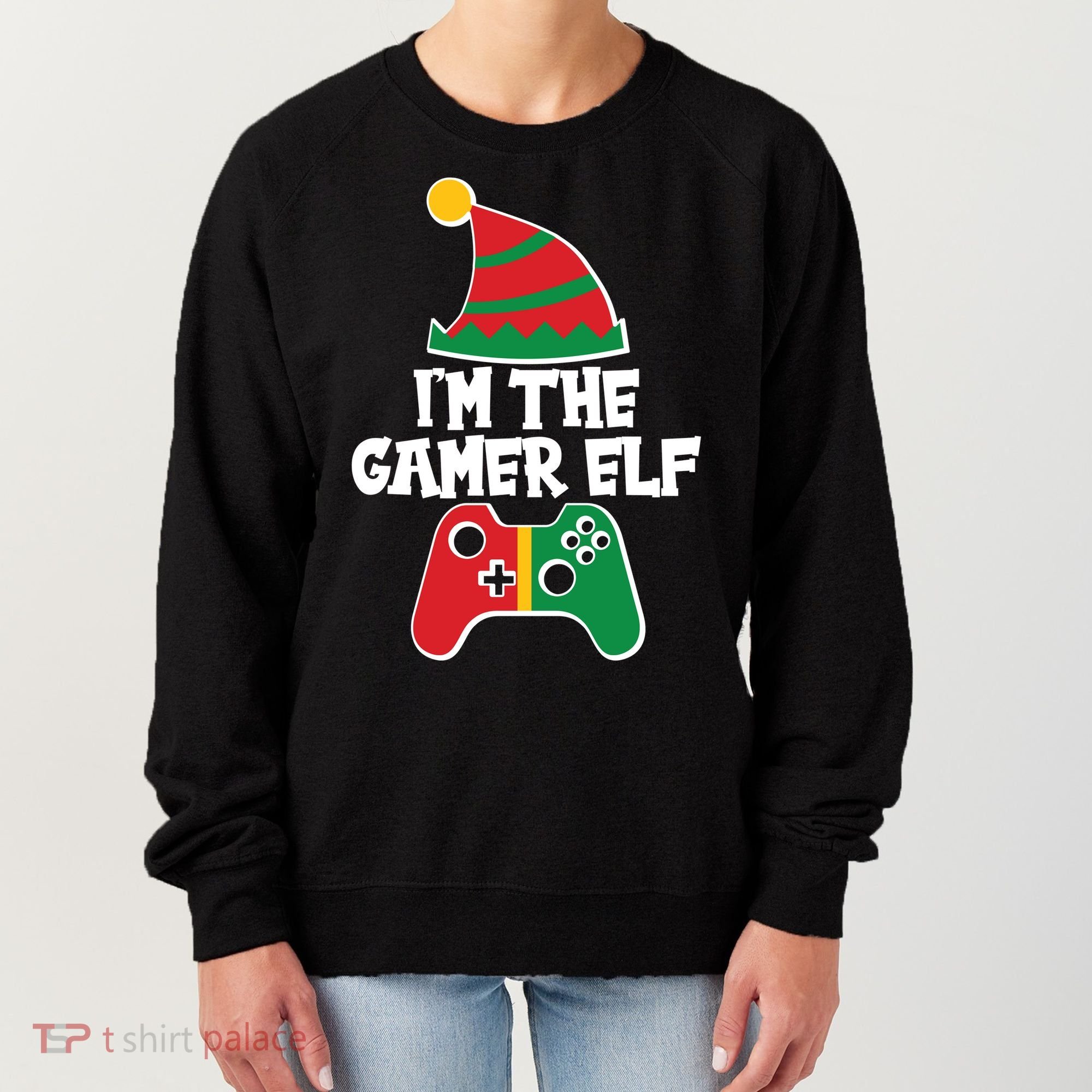 Cool Christmas I'm The Gamer Elf Women's Sweatshirt