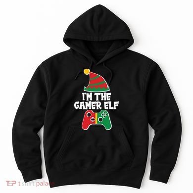 Cool Christmas I'm The Gamer Elf Hoodie