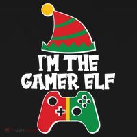 Cool Christmas I'm The Gamer Elf Hoodie thumb 2