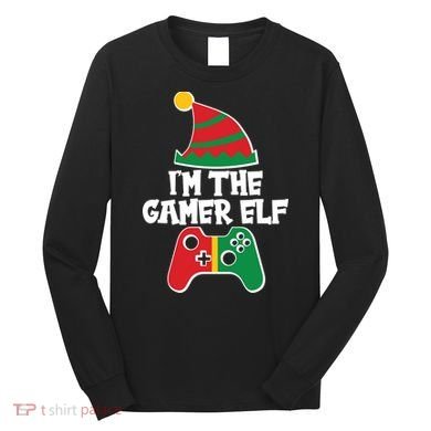 Cool Christmas I'm The Gamer Elf Long Sleeve Shirt
