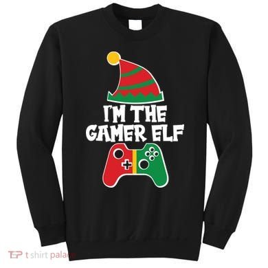 Cool Christmas I'm The Gamer Elf Sweatshirt