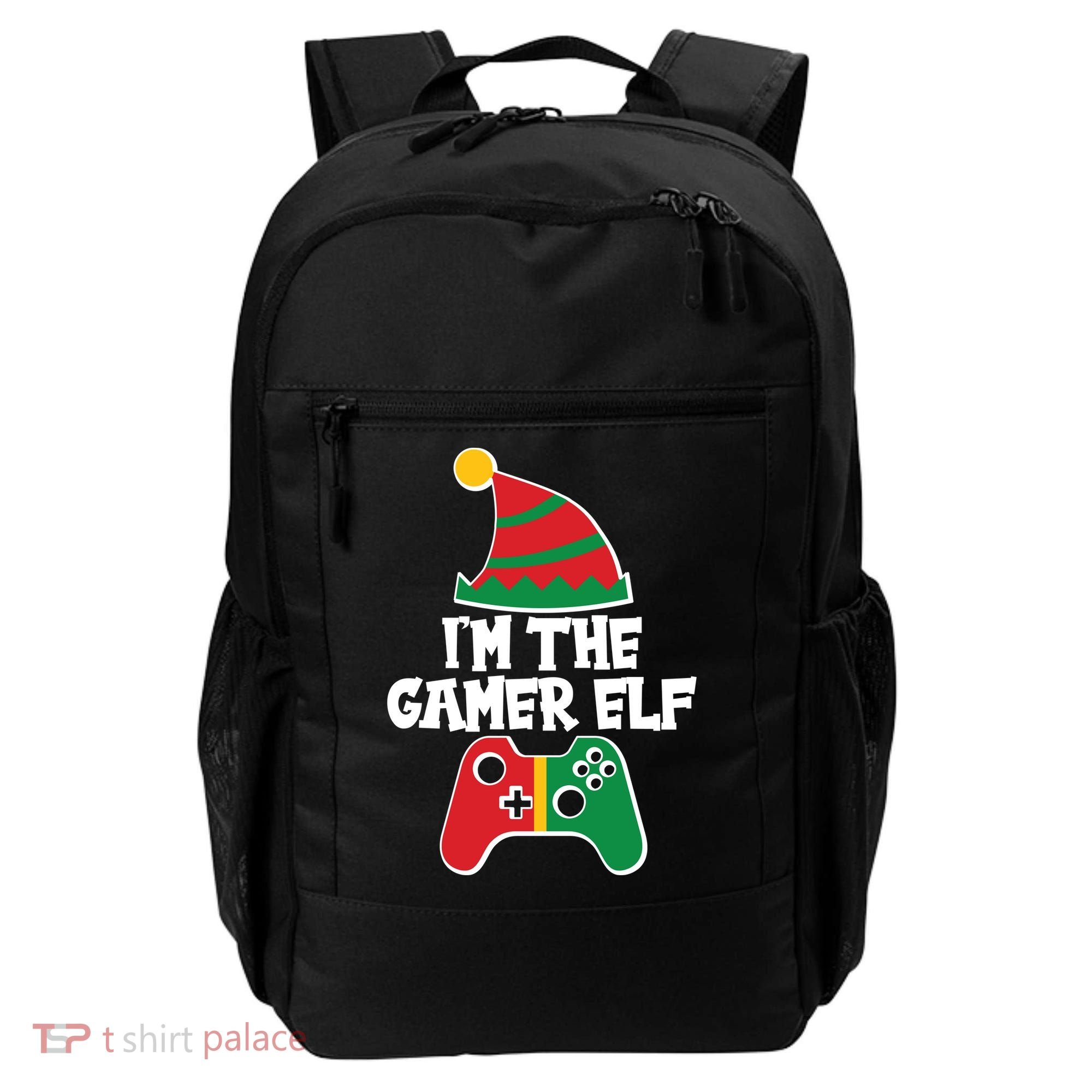 Cool Christmas I'm The Gamer Elf Backpack