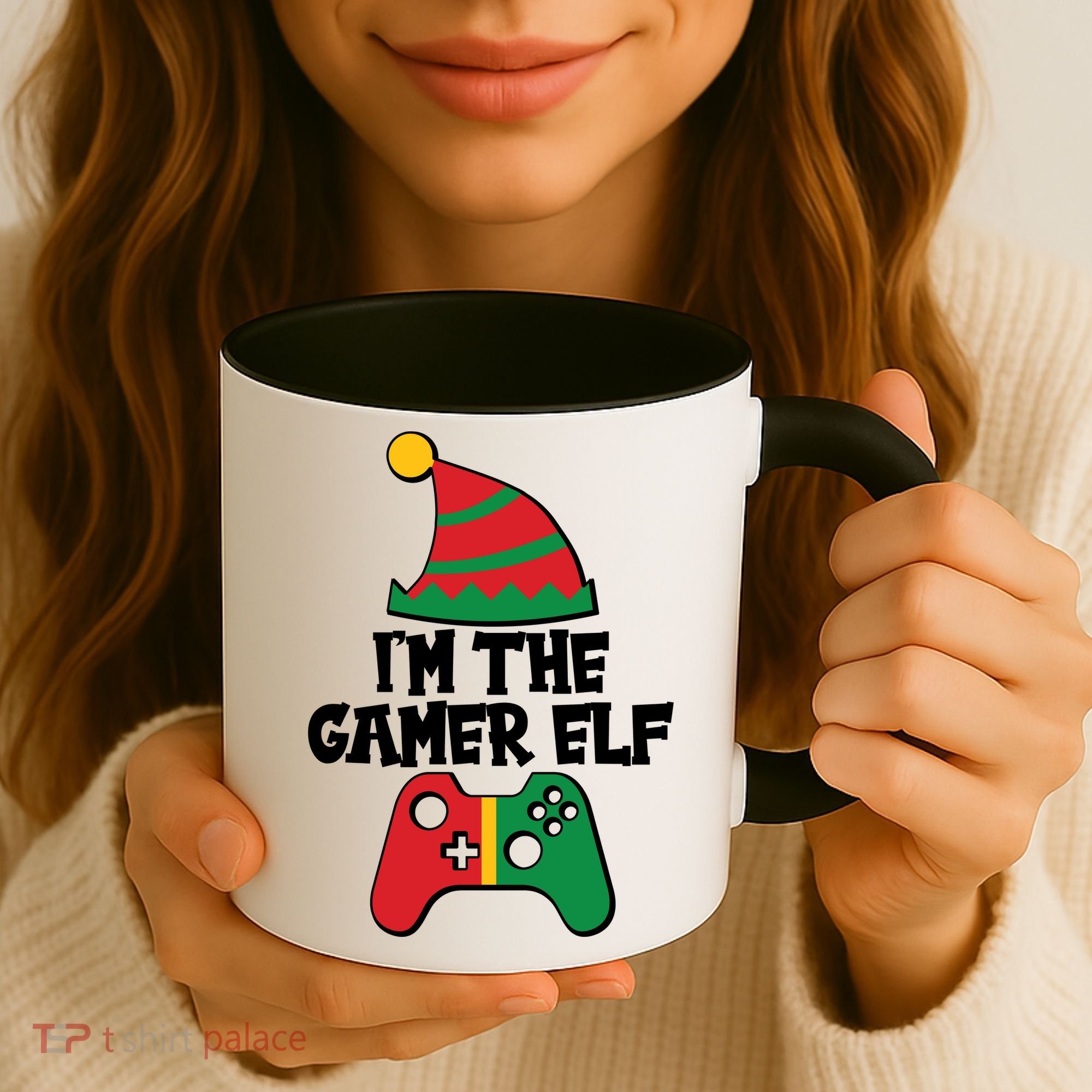 Cool Christmas I'm The Gamer Elf Coffee Mug