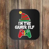 Cool Christmas I'm The Gamer Elf Coaster thumb 0