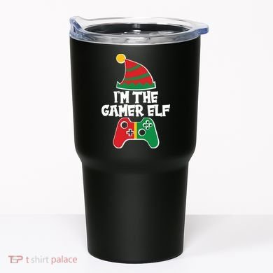 Cool Christmas I'm The Gamer Elf Tumbler