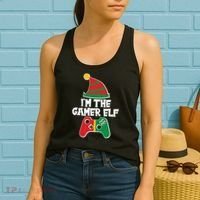 Cool Christmas I'm The Gamer Elf Women's Tank Top thumb 2