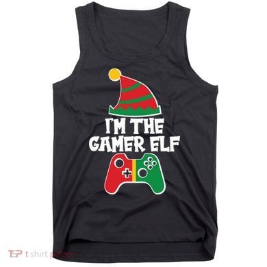 Cool Christmas I'm The Gamer Elf Tank Top
