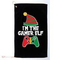 Cool Christmas I'm The Gamer Elf Golf Towel thumb 0