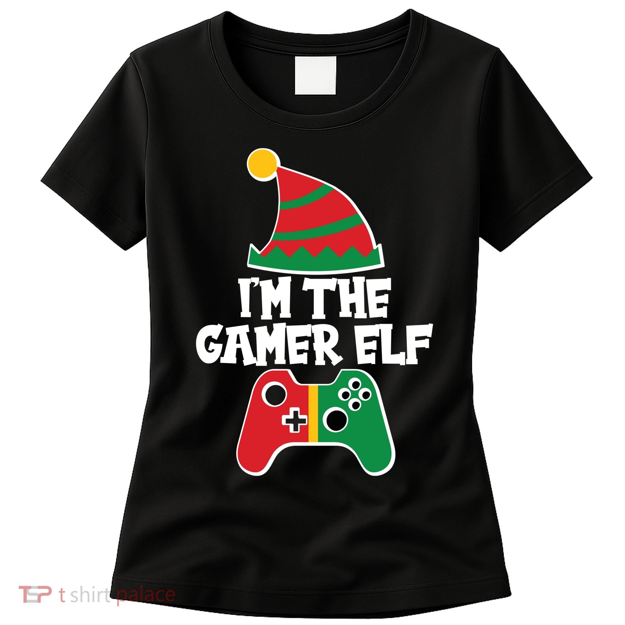 Cool Christmas I'm The Gamer Elf Women's T-Shirt