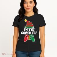 Cool Christmas I'm The Gamer Elf Women's T-Shirt thumb 4