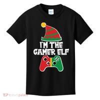 Cool Christmas I'm The Gamer Elf Kids T-Shirt thumb 0