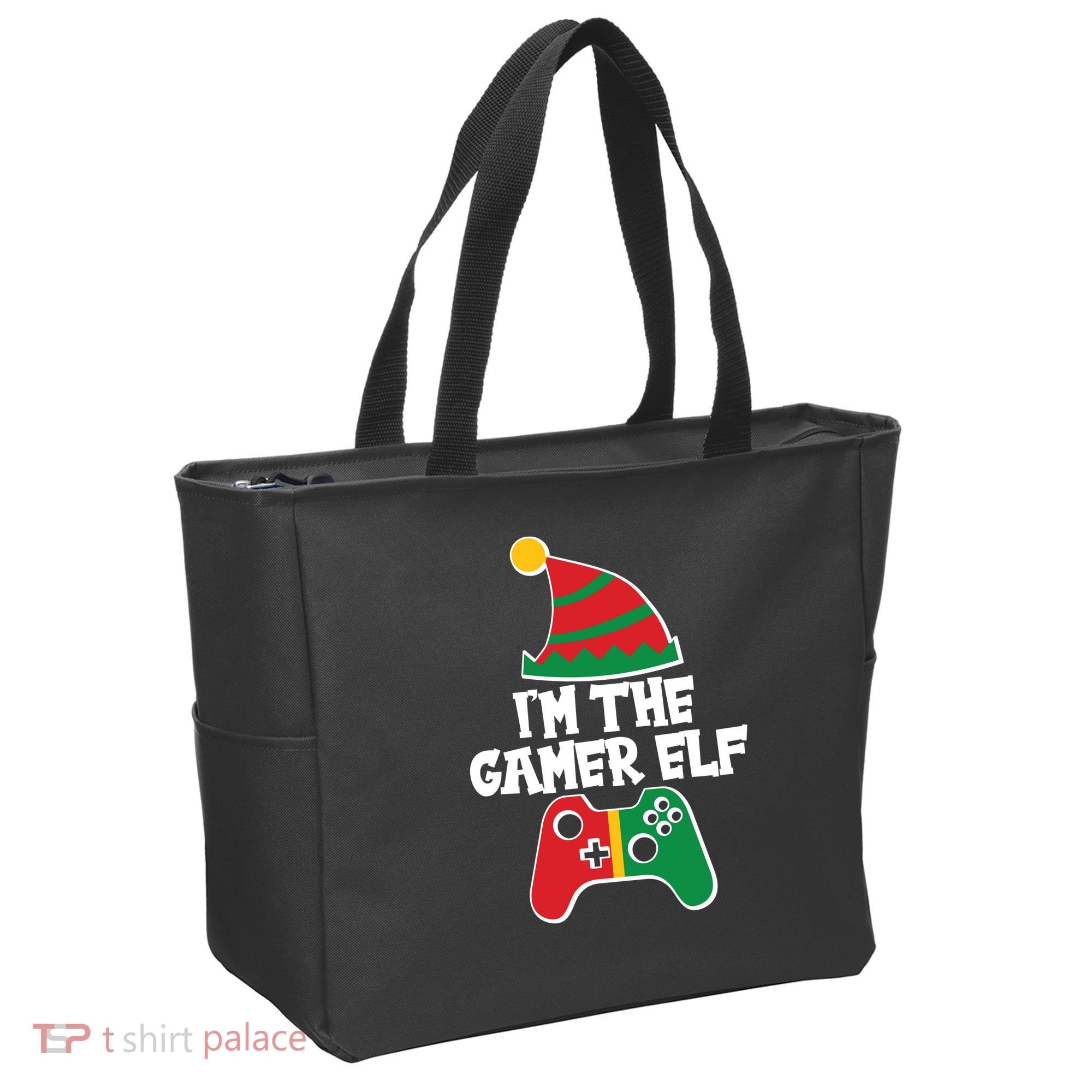Cool Christmas I'm The Gamer Elf Tote Bag