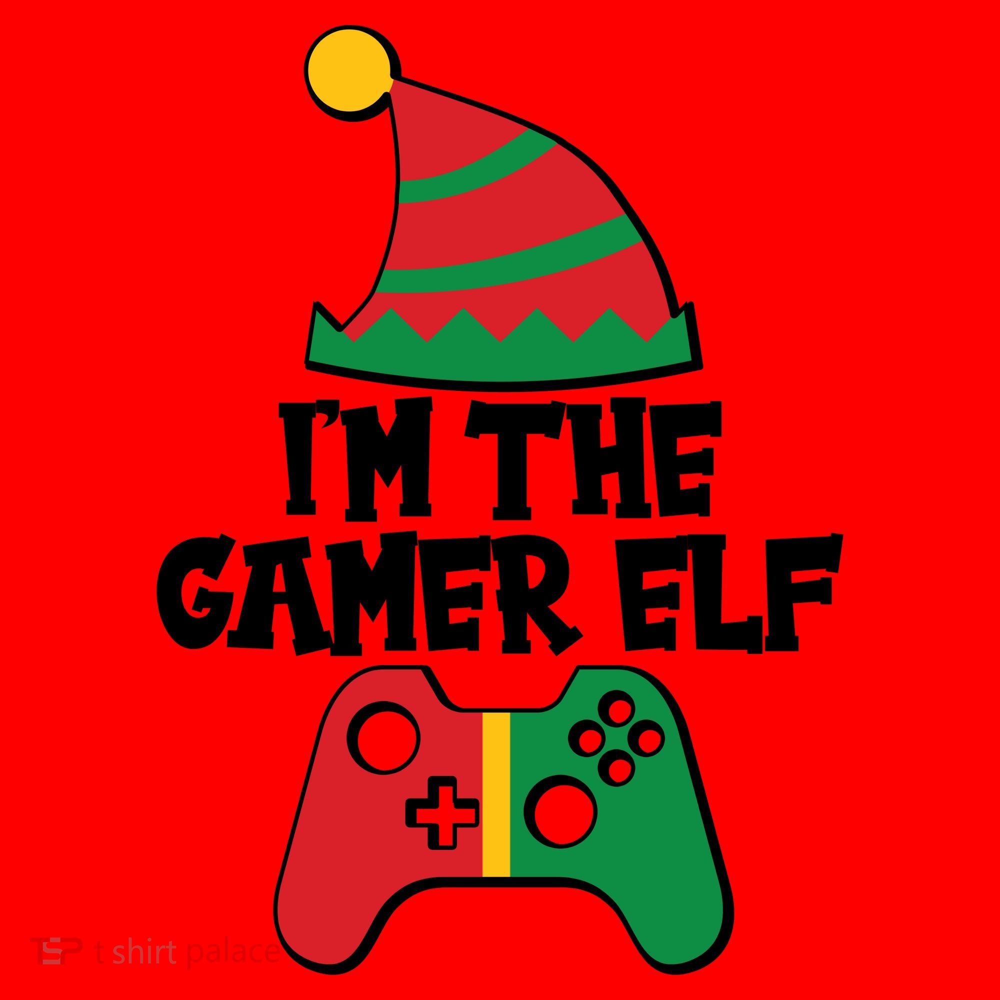 Cool Christmas I'm The Gamer Elf Santa Hat