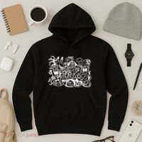 Cool Classic Cartoonish Character Group Hoodie thumb 3