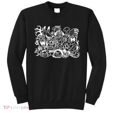 Cool Classic Cartoonish Character Group Sweatshirt