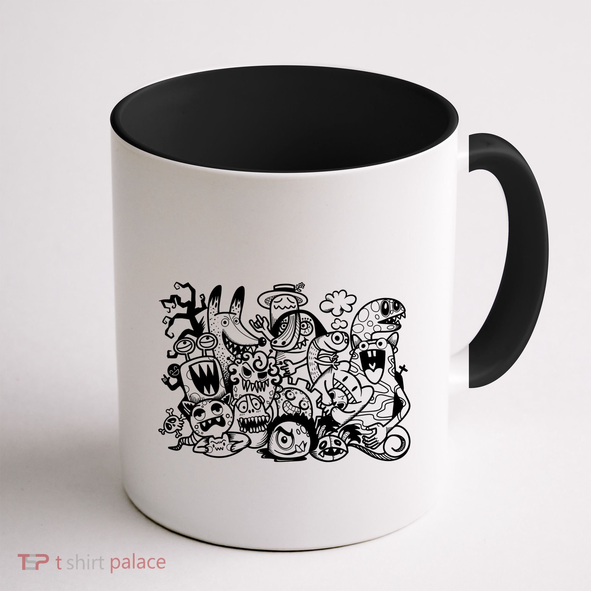 Cool Classic Cartoonish Character Group Coffee Mug