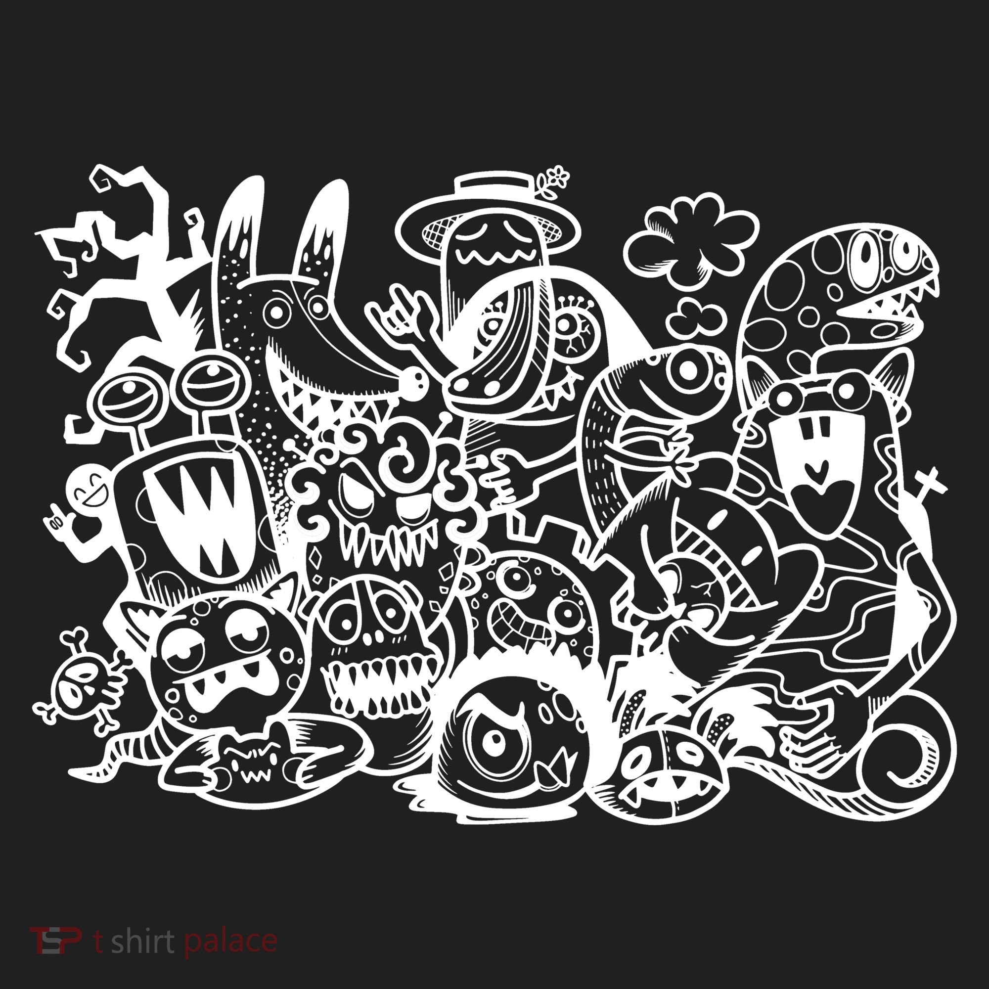 Cool Classic Cartoonish Character Group Beanie