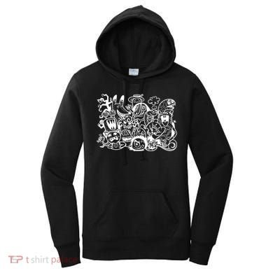 Cool Classic Cartoonish Character Group Women's Hoodie
