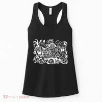 Cool Classic Cartoonish Character Group Women's Tank Top thumb 0
