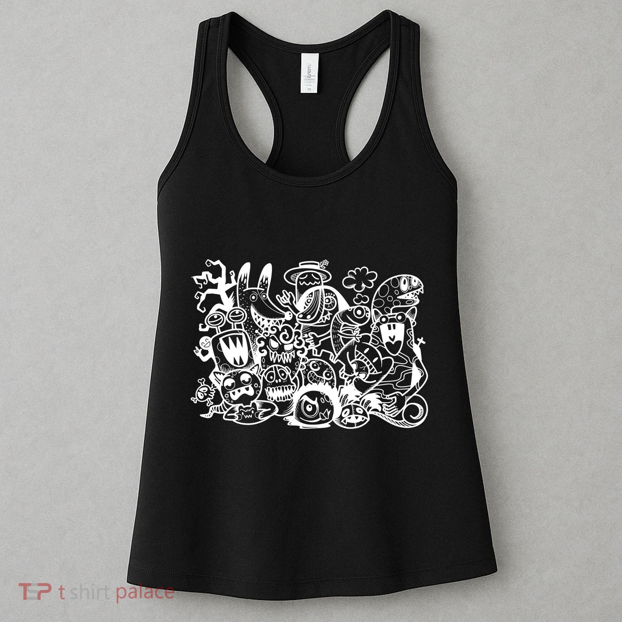 Cool Classic Cartoonish Character Group Women's Tank Top