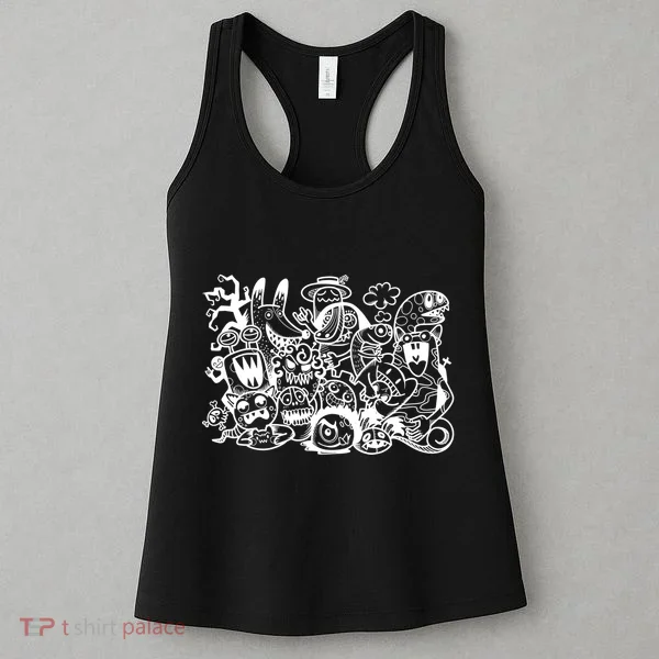 Cool Classic Cartoonish Character Group Women's Tank Top