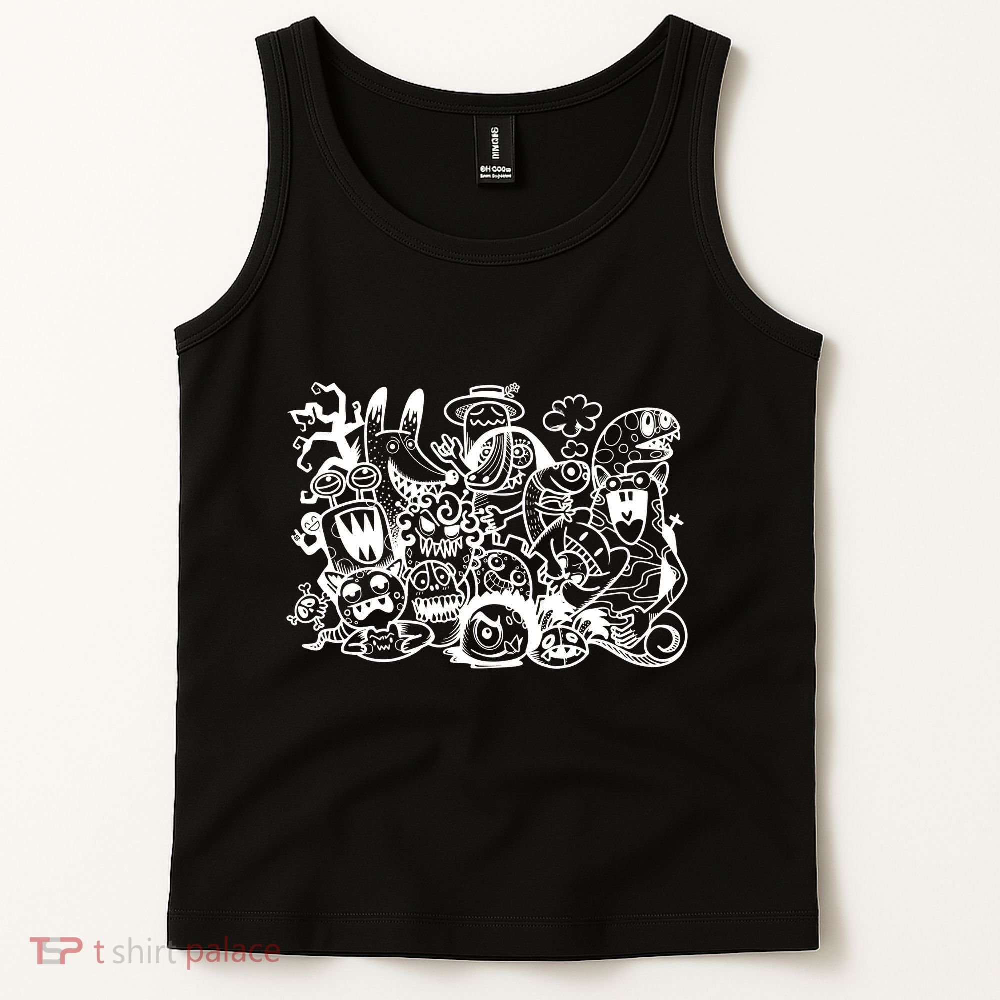 Cool Classic Cartoonish Character Group Tank Top