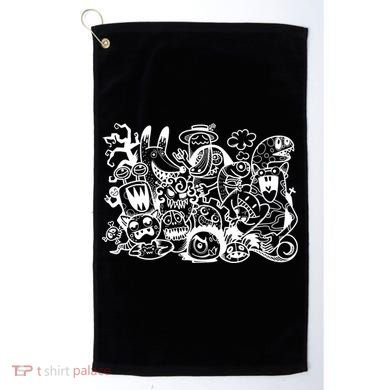 Cool Classic Cartoonish Character Group Golf Towel