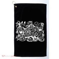 Cool Classic Cartoonish Character Group Golf Towel thumb 0
