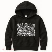 Cool Classic Cartoonish Character Group Kids Hoodie thumb 0