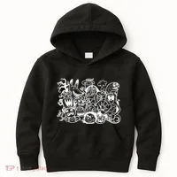 Cool Classic Cartoonish Character Group Kids Hoodie thumb 0