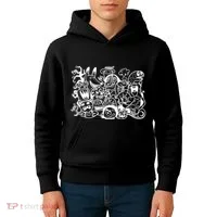 Cool Classic Cartoonish Character Group Kids Hoodie thumb 4