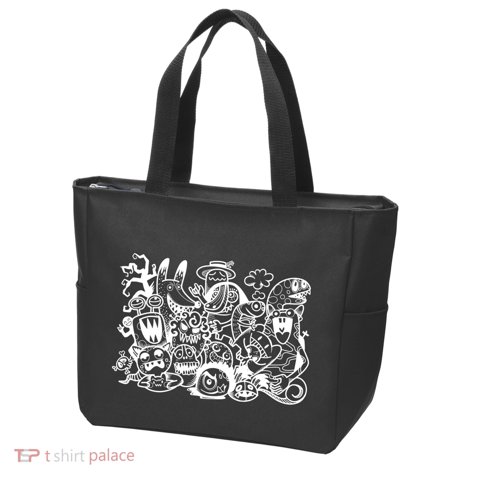Cool Classic Cartoonish Character Group Tote Bag