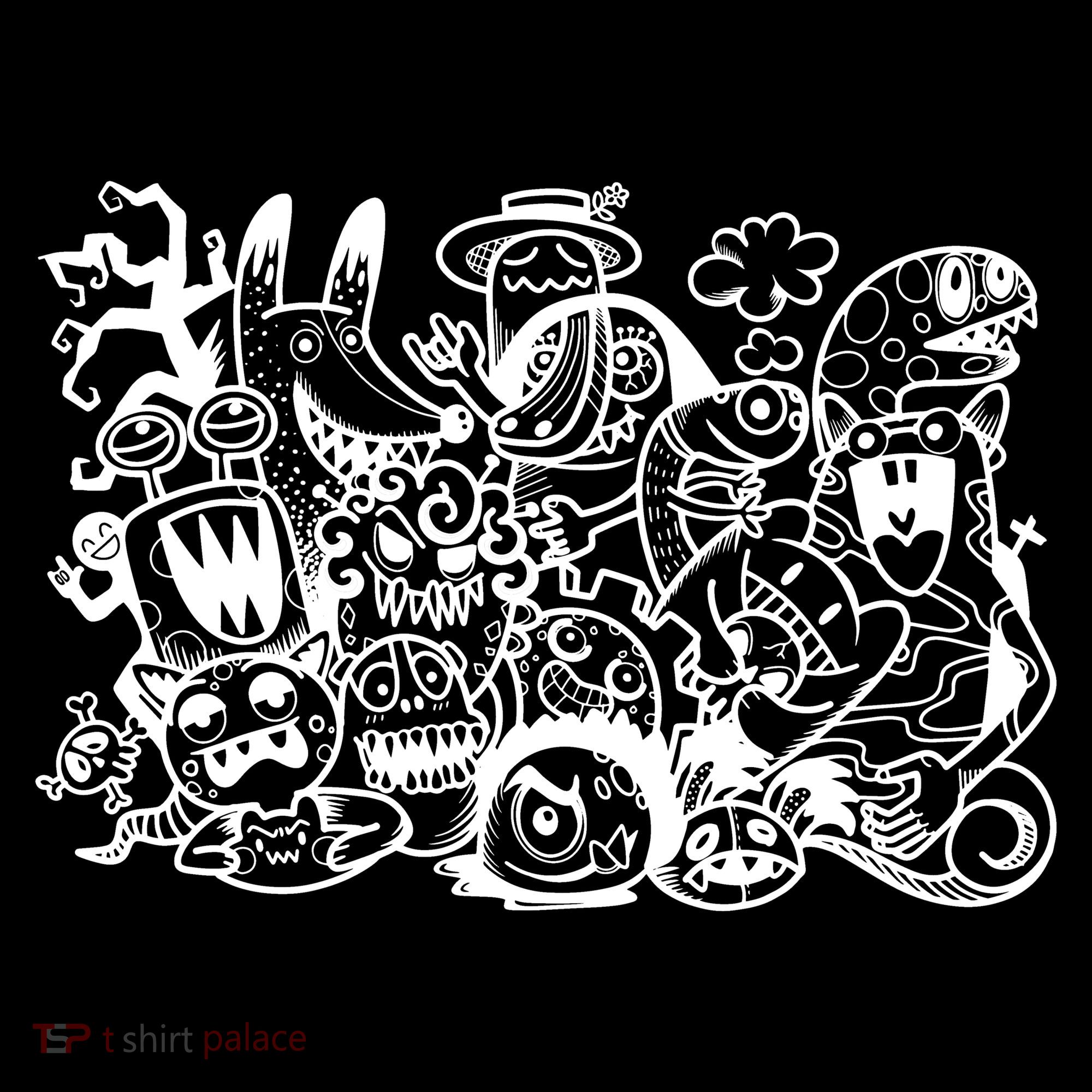 Cool Classic Cartoonish Character Group Tote Bag