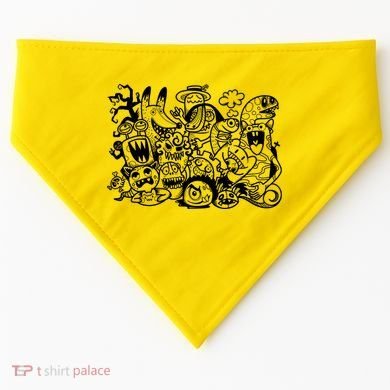 Cool Classic Cartoonish Character Group USA-Made Doggie Bandana