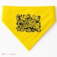 Cool Classic Cartoonish Character Group USA-Made Doggie Bandana thumb 0