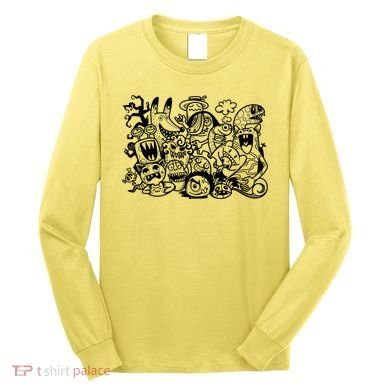 Cool Classic Cartoonish Character Group Long Sleeve Shirt