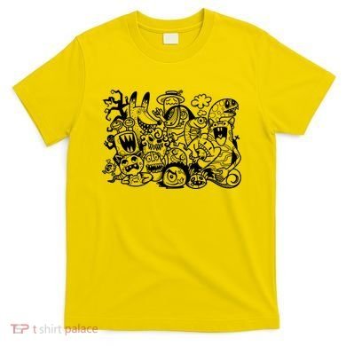 Cool Classic Cartoonish Character Group T-Shirt