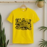 Cool Classic Cartoonish Character Group T-Shirt thumb 2