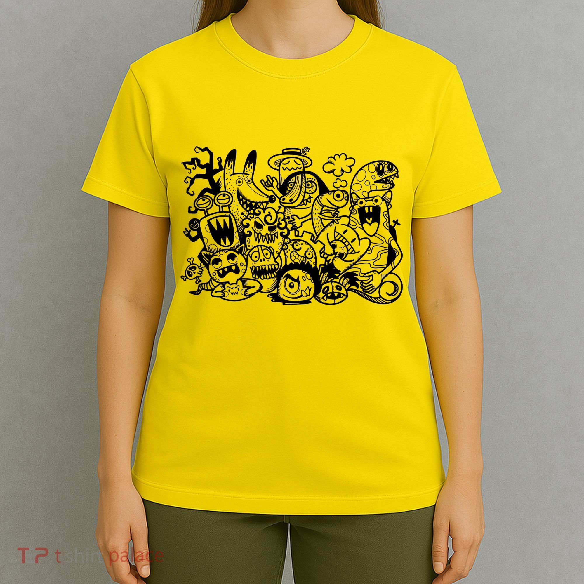 Cool Classic Cartoonish Character Group T-Shirt
