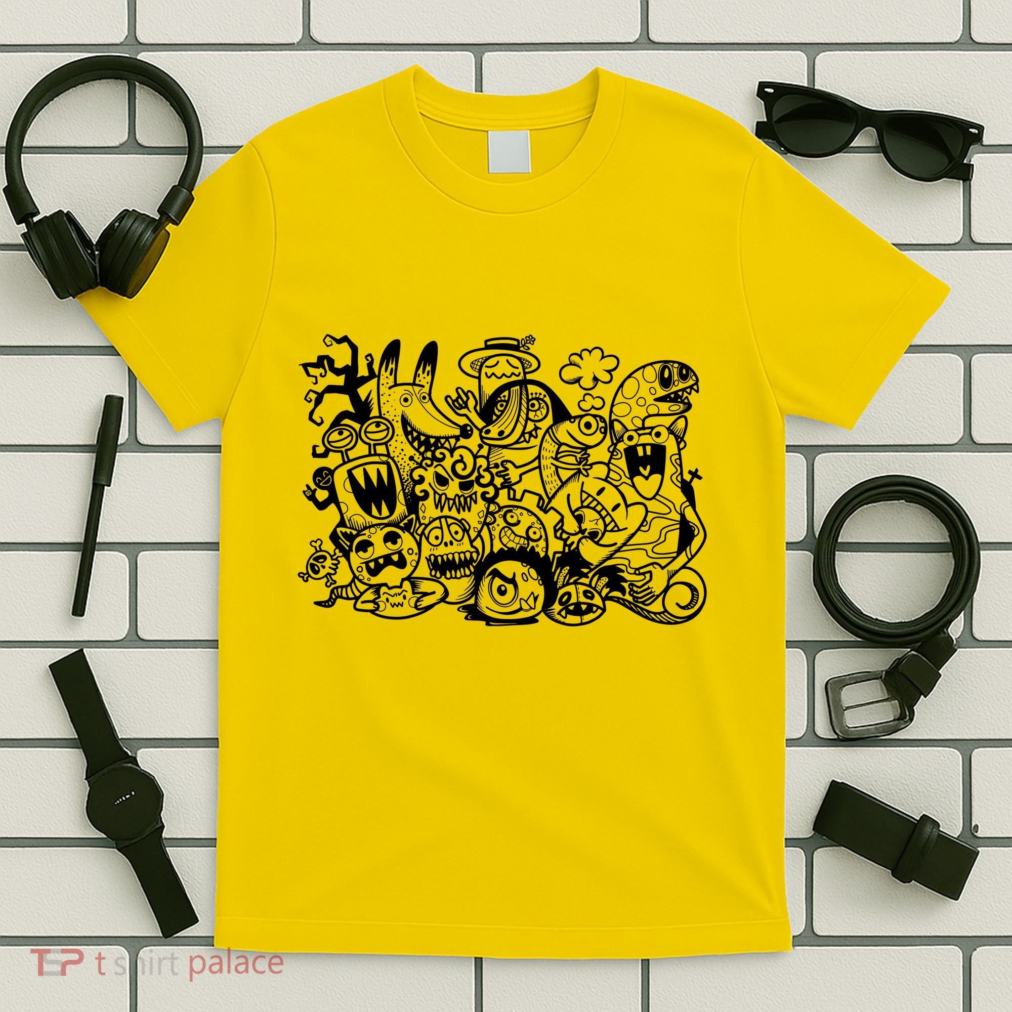 Cool Classic Cartoonish Character Group T-Shirt