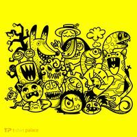 Cool Classic Cartoonish Character Group T-Shirt thumb 7