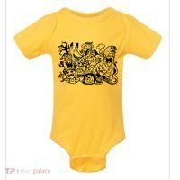 Cool Classic Cartoonish Character Group Baby Bodysuit thumb 0