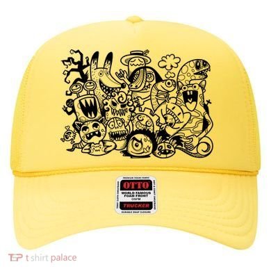 Cool Classic Cartoonish Character Group Hat