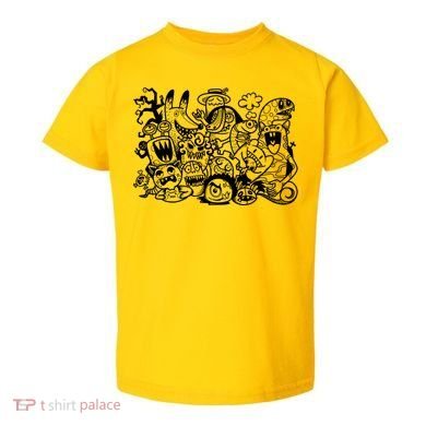 Cool Classic Cartoonish Character Group Toddler T-Shirt