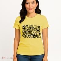 Cool Classic Cartoonish Character Group Women's T-Shirt thumb 4