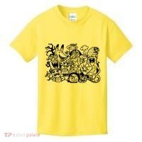 Cool Classic Cartoonish Character Group Kids T-Shirt thumb 0
